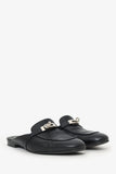 Hermes Black Leather OZ Kelly Mules Size 40
