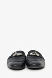 Hermes Black Leather OZ Kelly Mules Size 40