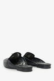 Hermes Black Leather OZ Kelly Mules Size 40