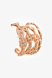 Hermes 18K Rose Gold Diamonds Chaine d'Ancre Enchaine Cuff Earrings