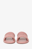 Christian Dior Pink Leather Every-D Logo Embossed Slides Size 36