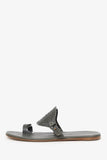 Hermes Olive Leather Hera Sandals Size 42.5