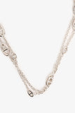 Hermes Sterling Silver Farandole Long Necklace 120