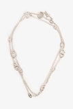 Hermes Sterling Silver Farandole Long Necklace 120