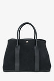 Hermes 2014 Black Toile Canvas/Leather Garden Party 36