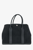 Hermes 2014 Black Toile Canvas/Leather Garden Party 36