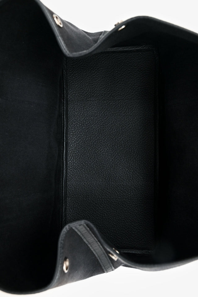 Hermes 2014 Black Toile Canvas/Leather Garden Party 36