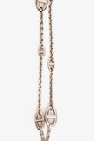 Hermes Sterling Silver Farandole Long Necklace 160
