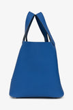 Hermes 2021 Bleu France Clemence Leather Picotin 18 PHW
