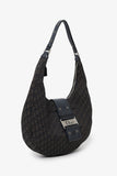 Christian Dior 2005 Black Diorissimo Canvas and Leather Street Chic Crossbody