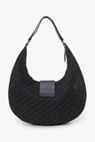 Christian Dior 2005 Black Diorissimo Canvas and Leather Street Chic Crossbody