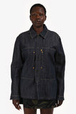 Louis Vuitton Indigo Denim Zip Jacket Size 56 Mens