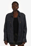 Louis Vuitton Indigo Denim Zip Jacket Size 56 Mens