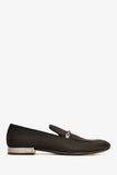 Louis Vuitton Black Satin Checker Logo Loafers Size 9.5 Mens