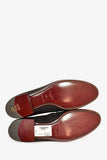 Louis Vuitton Black Satin Checker Logo Loafers Size 9.5 Mens