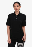 Burberry Brit Black Logo Embroidered Polo Shirt Size S