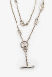 Hermes Sterling Silver Farandole Long Necklace 160