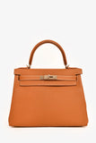 Hermes 2021 Gold Togo Leather Retourne Kelly 28 with Strap
