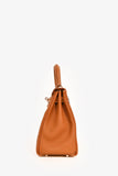 Hermes 2021 Gold Togo Leather Retourne Kelly 28 with Strap