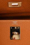 Hermes 2021 Gold Togo Leather Retourne Kelly 28 with Strap
