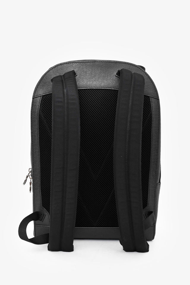 Louis Vuitton 2017 Grey/Blue Leather Taiga Anton Backpack