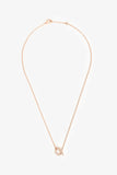 Hermes 2025 18K Rose Gold Diamond Finesse Pendant Necklace