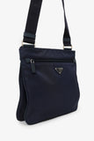 Prada Navy Nylon Messenger Bag