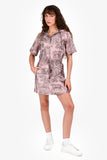 Christian Dior 2023 Purple/Grey Printed 'Dioriviera' Logo Hooded Mini Dress Size 4
