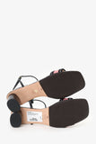 Christian Dior Embroidered Dway Ankle Strap Heeled Sandal Size 39.5