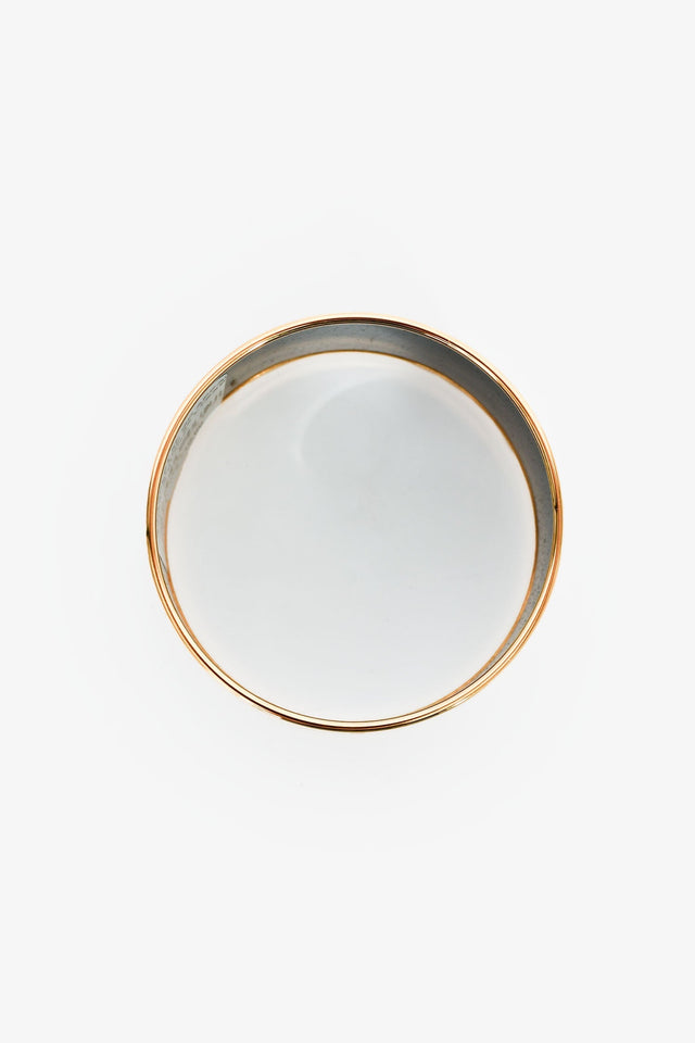 Hermes 18K Yellow Gold Plated 'Grand Apparat' Extra Wide Bangle PM