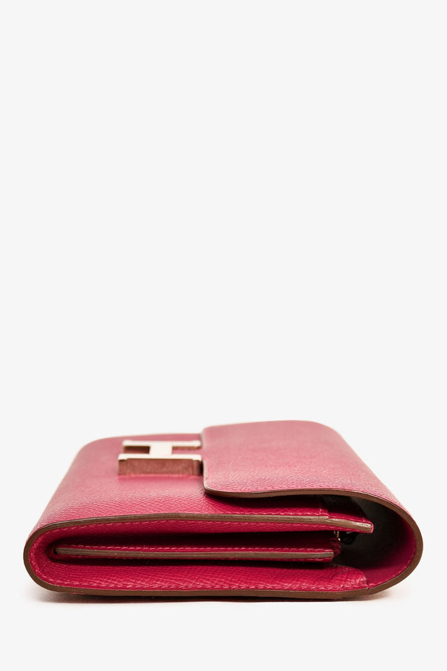 Hermes 2012 Purple Epsom Leather Constance Long Wallet