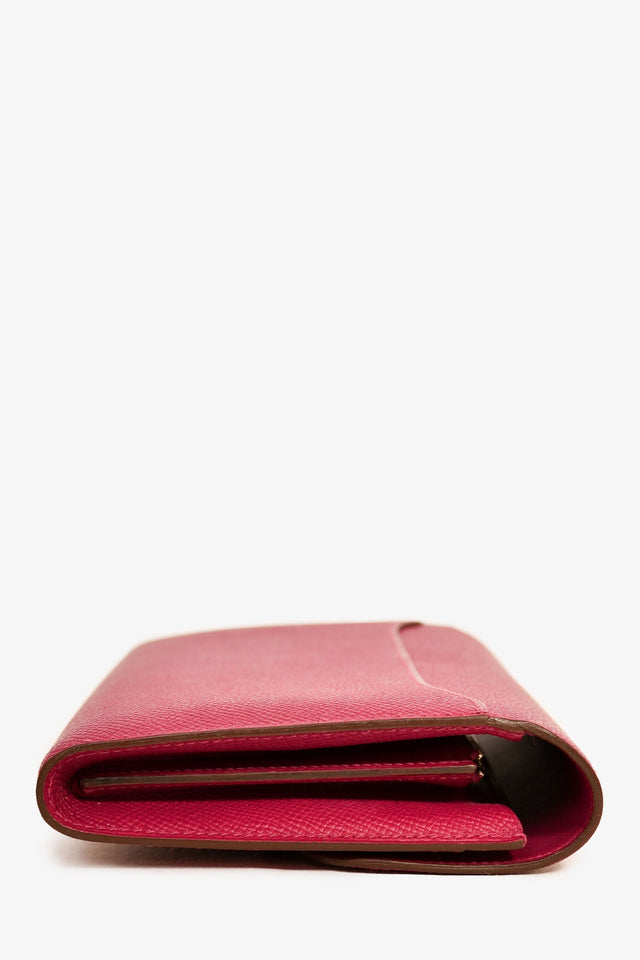 Hermes 2012 Purple Epsom Leather Constance Long Wallet