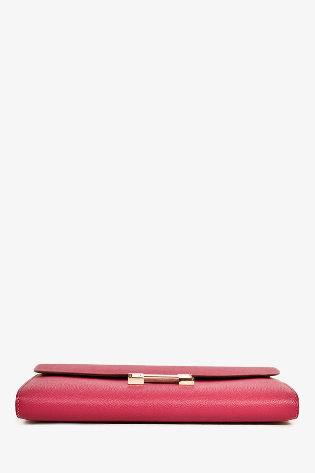 Hermes 2012 Purple Epsom Leather Constance Long Wallet