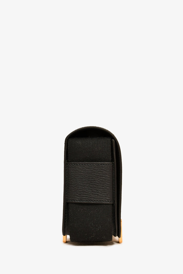 Hermes 2022 Black Chèvre Mysore Leather 'Geta' Crossbody Bag