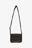 Hermes 2022 Black Chèvre Mysore Leather 'Geta' Crossbody Bag