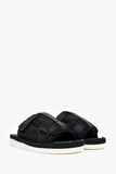 Christian Dior Black Oblique Jacquard 'Alpha' Sandals Size 38