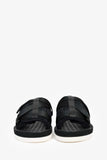 Christian Dior Black Oblique Jacquard 'Alpha' Sandals Size 38