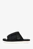 Christian Dior Black Oblique Jacquard 'Alpha' Sandals Size 38