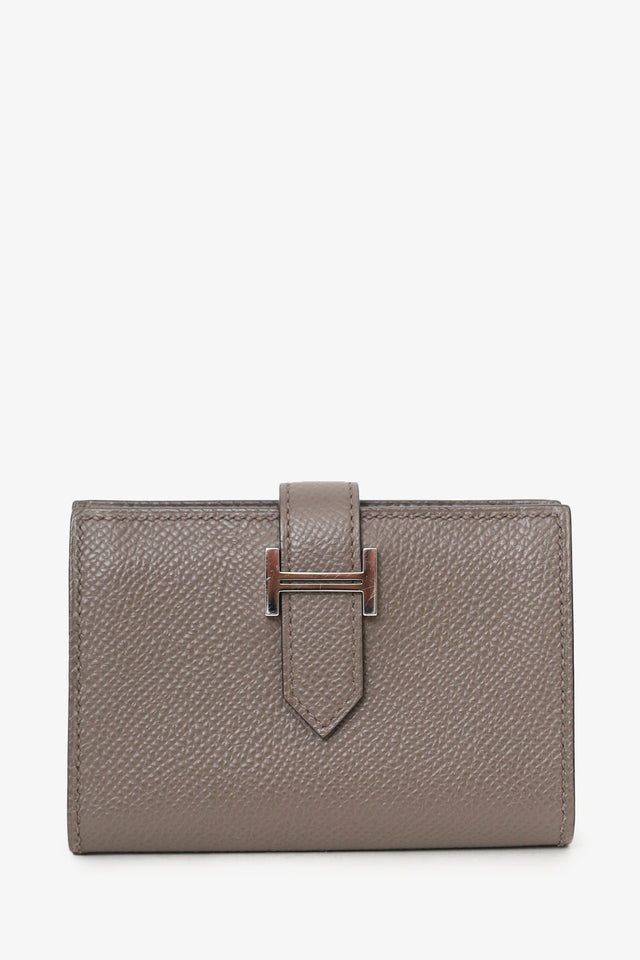 Hermes 2022 Étoupe Epsom Leather Bearn  Holder