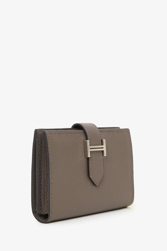 Hermes 2022 Étoupe Epsom Leather Bearn  Holder