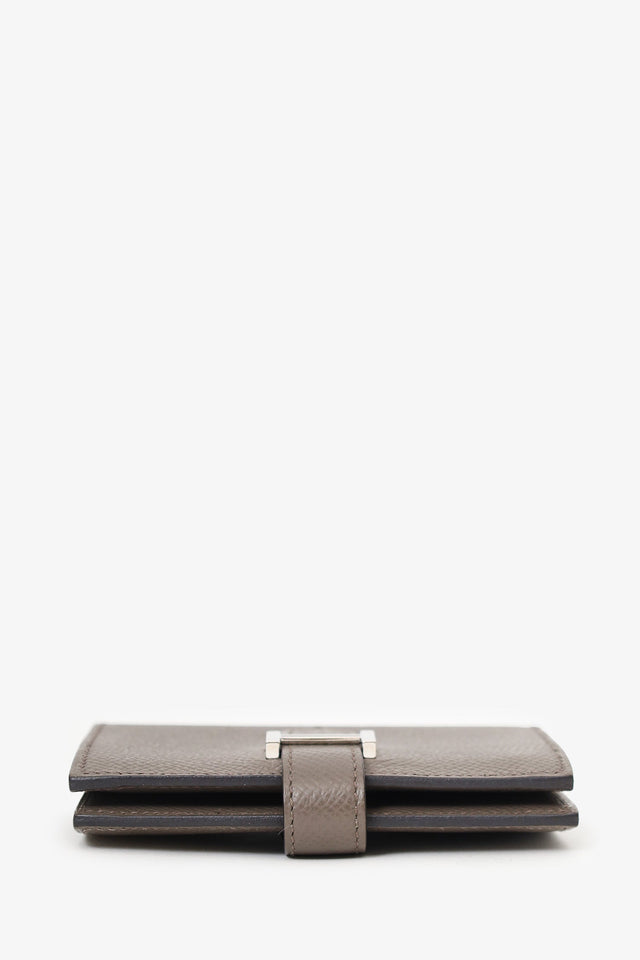 Hermes 2022 Étoupe Epsom Leather Bearn  Holder