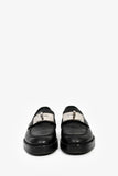Hermes Black Leather Oversized Kelly Buckle Hot Loafers Size 39
