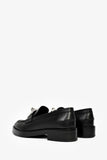 Hermes Black Leather Oversized Kelly Buckle Hot Loafers Size 39