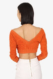 Louis Vuitton Orange Monogram Flower Towelling Crop Top Size XS