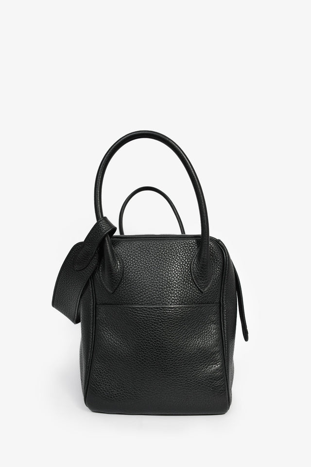 Hermes 2015 Black Clemence Leather Lindy 34
