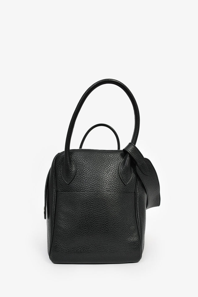 Hermes 2015 Black Clemence Leather Lindy 34