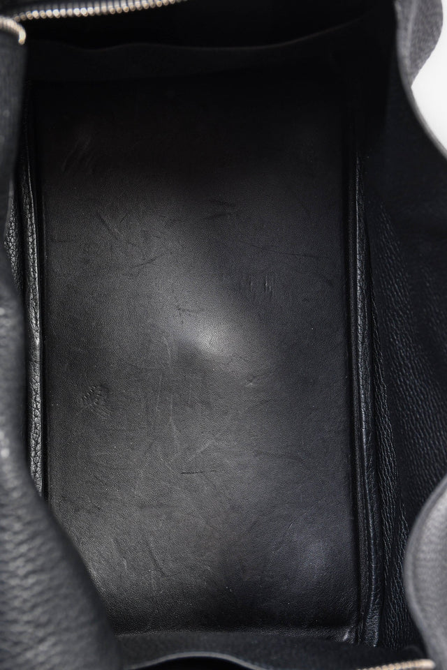Hermes 2015 Black Clemence Leather Lindy 34