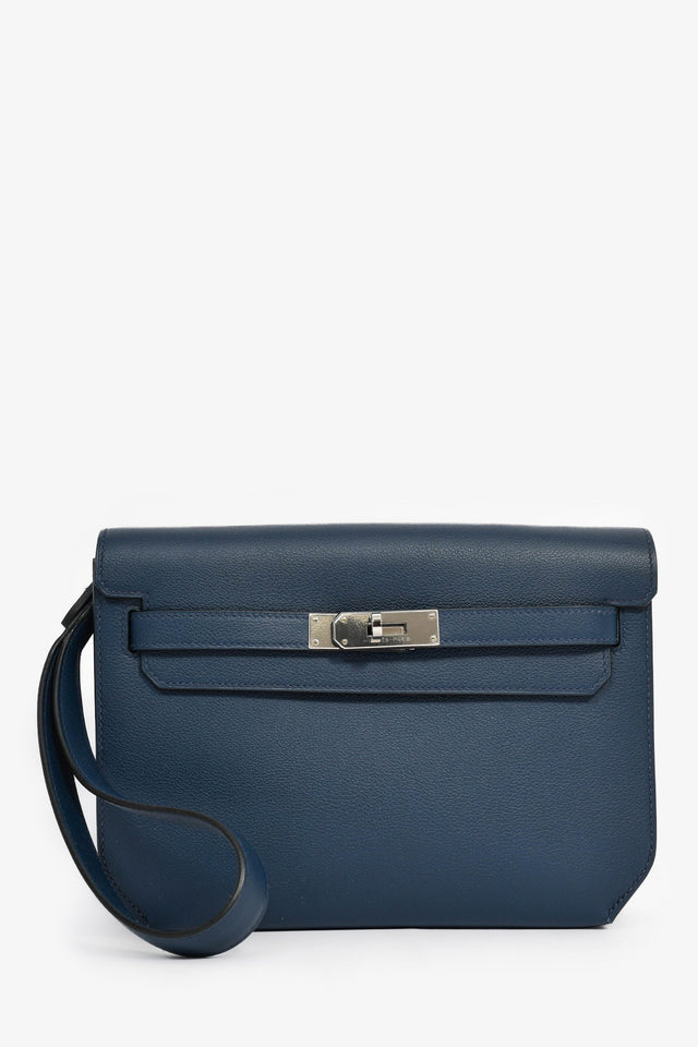Hermes 2019 Navy Blue Epsom Leather Kelly Dépêches 25