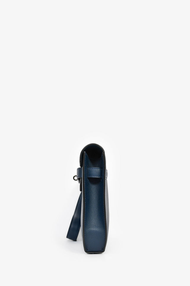 Hermes 2019 Navy Blue Epsom Leather Kelly Dépêches 25