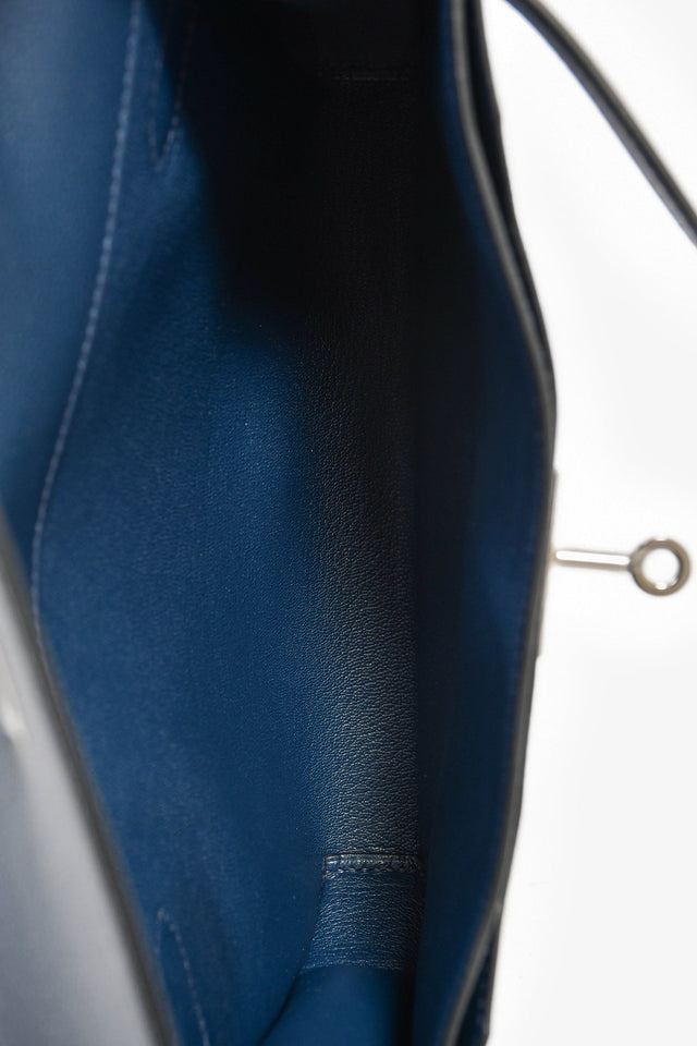 Hermes 2019 Navy Blue Epsom Leather Kelly Dépêches 25